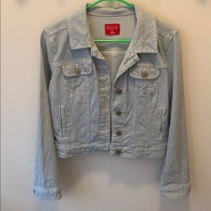 Pinstripe Jean jacket
